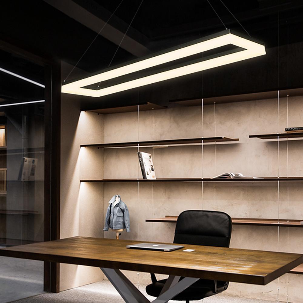 Rectangular LED Modern Home Office Chandelier