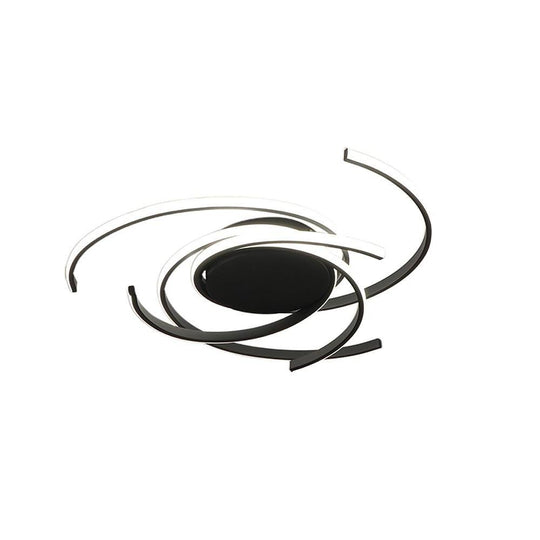 Abstract Curve Dimmable LED Nordic Ceiling Light Flush Mount Lamp