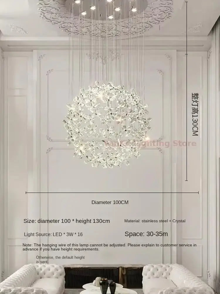 Luxury Crystal Pendant Lamp – Italian Designer Lighting