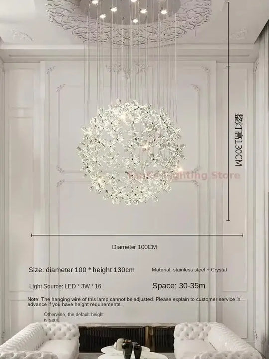 Luxury Crystal Pendant Lamp – Italian Designer Lighting