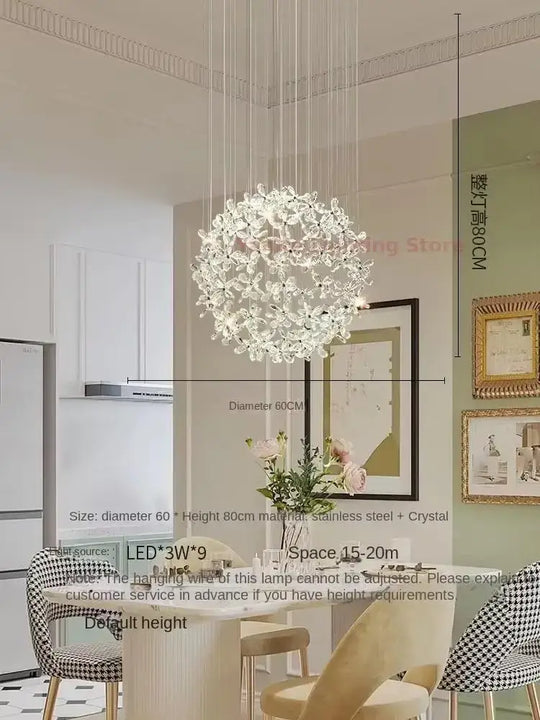Luxury Crystal Pendant Lamp – Italian Designer Lighting