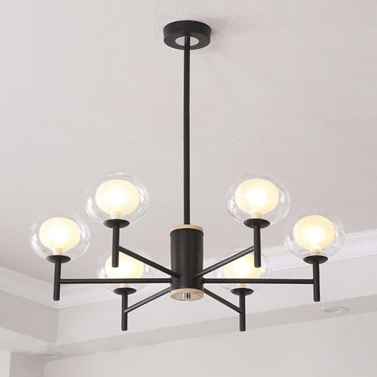 Nordic Sputnik Bubble LED Chandelier with 18 Bulbs