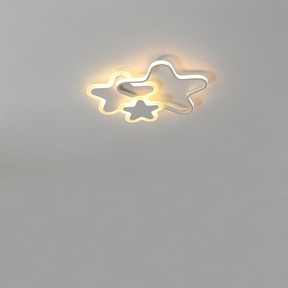 Triple Star Flush Mount LED Ceiling Light