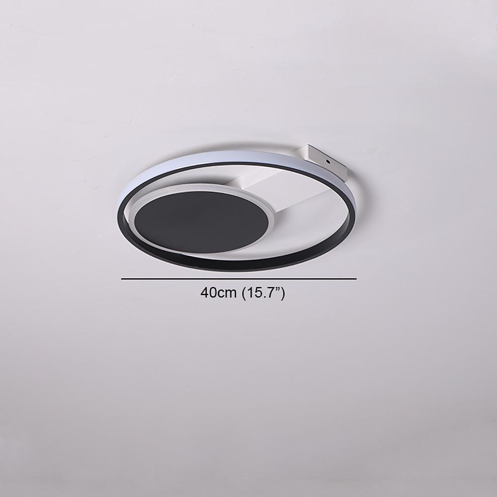 Dual Circle LED Flush Mount Ceiling Light – Modern Bedroom Fixture