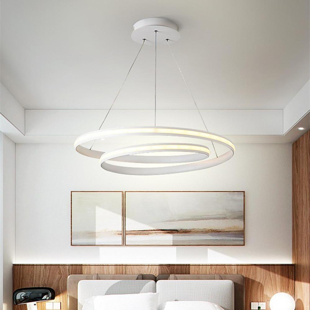 Circular Aluminum LED Chandelier Pendant Light