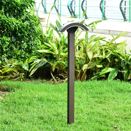Fan-Shaped LED Lawn Pole Lamp with Motion Sensor