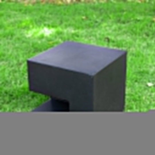 Sleek Square LED Black Outdoor Light