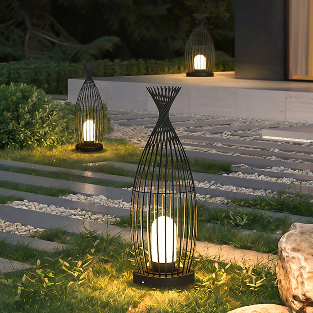 Industrial Caged LED Outdoor Floor Lamp Waterproof