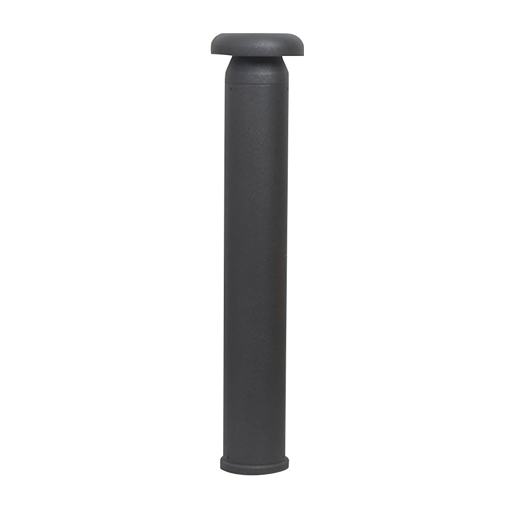 Modern Black Cylinder LED Outdoor Bollard Light