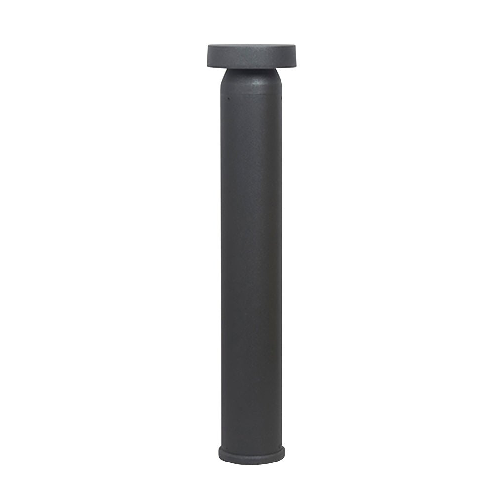 Modern Black Cylinder LED Outdoor Bollard Light
