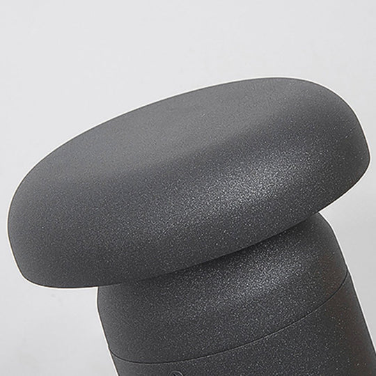 Modern Black Cylinder LED Outdoor Bollard Light