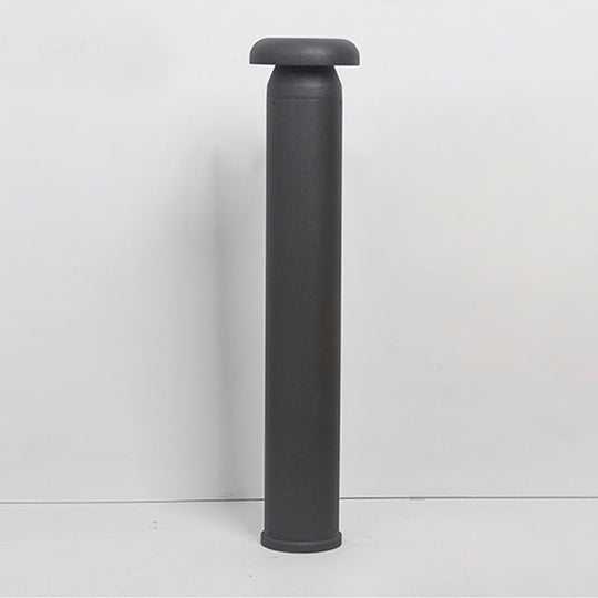 Modern Black Cylinder LED Outdoor Bollard Light