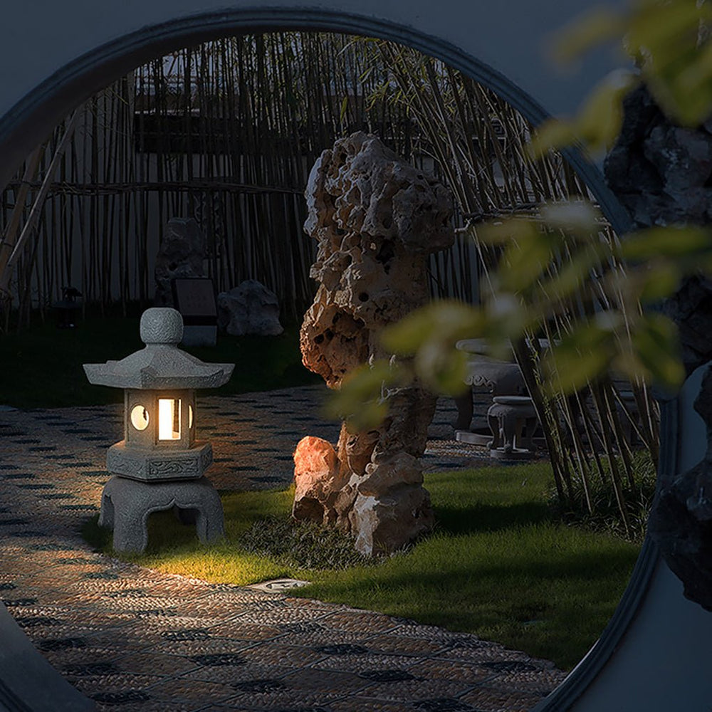 Elegant Imitation Stone Tower Garden Light for Outdoor Spaces