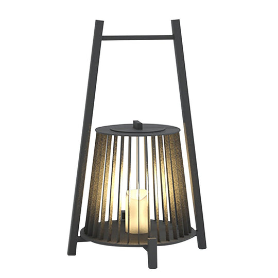 Outdoor Grid Imitation Candle Lantern LED Landscape Light