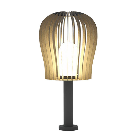 Sophisticated Waterproof LED Garden Post Lamp with Cage Design