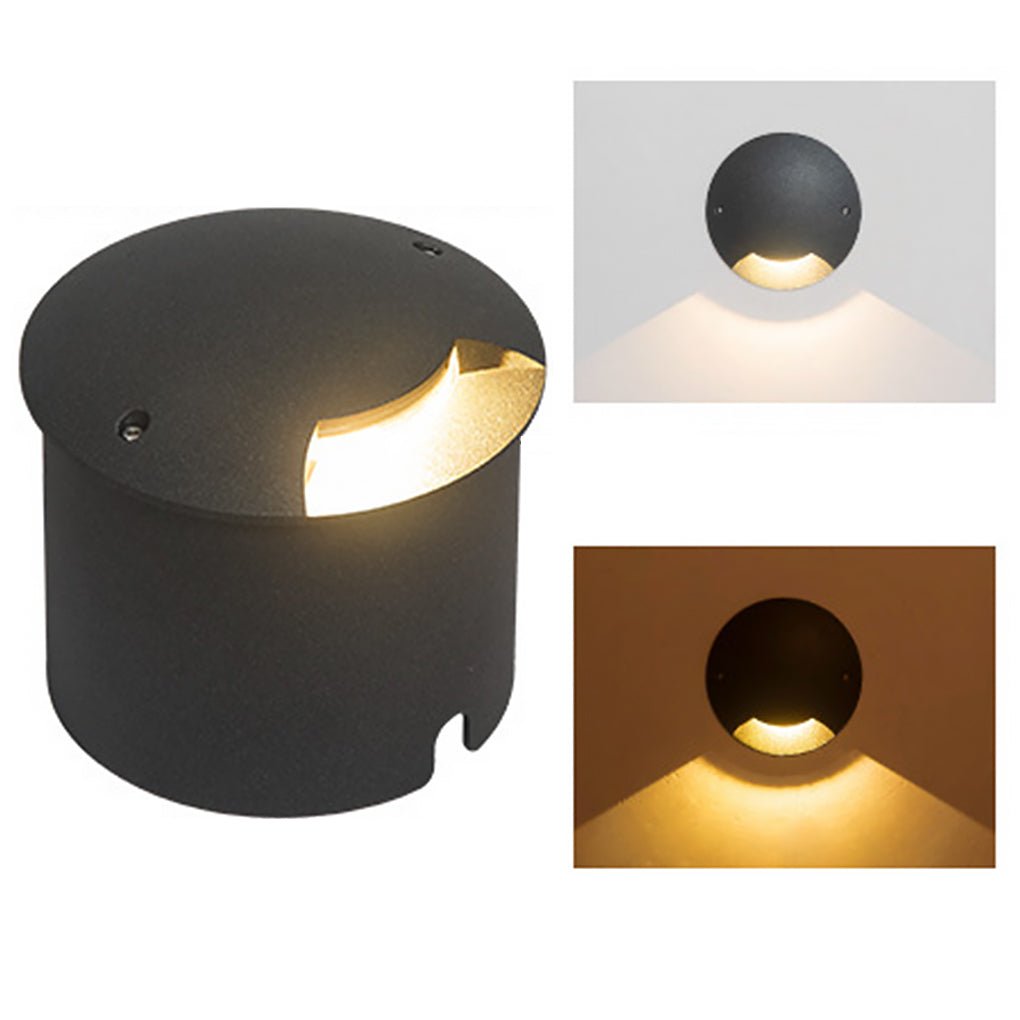 Sleek LED Cap Light for Garden Stairs, Decks & Pathways
