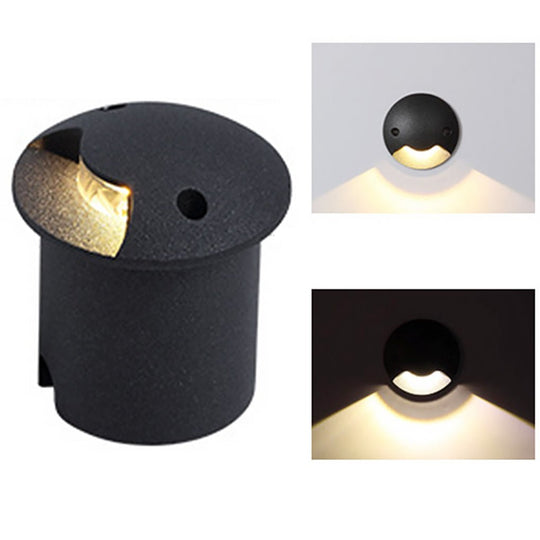Sleek LED Cap Light for Garden Stairs, Decks & Pathways