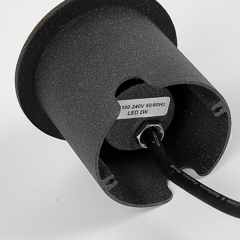 Sleek LED Cap Light for Garden Stairs, Decks & Pathways
