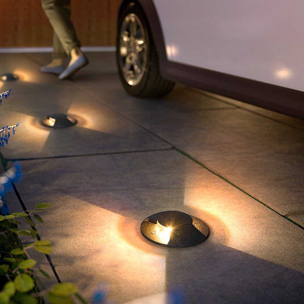 Sleek LED Cap Light for Garden Stairs, Decks & Pathways