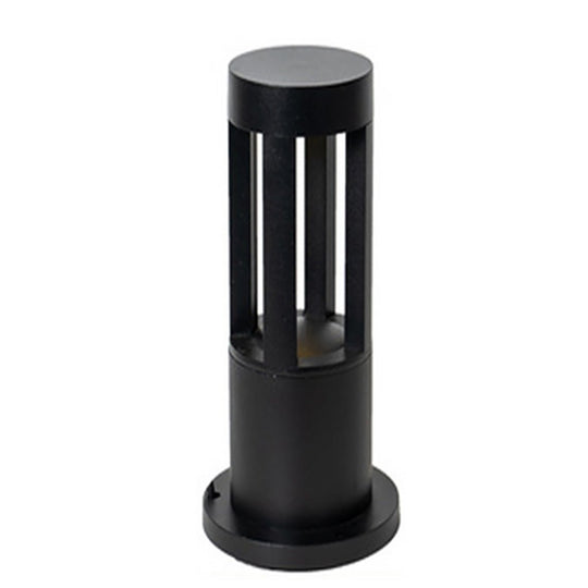 Modern Radiance Four Emitting Black Outdoor LED Pathway Bollard Lights