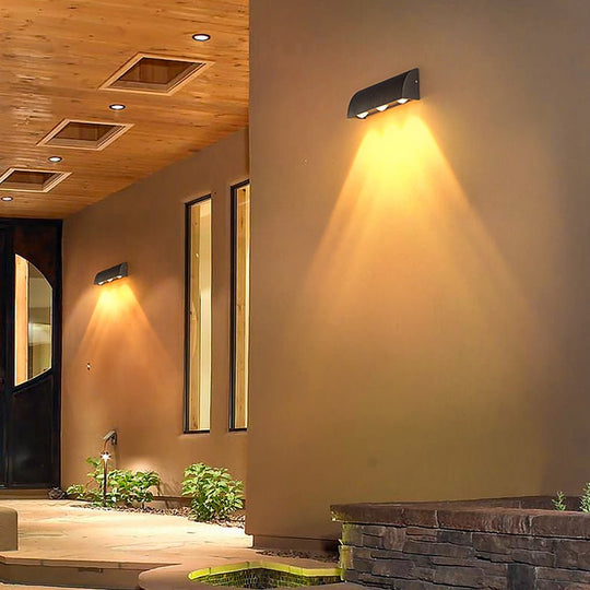 Outdoor Minimalist LED Waterproof Wall Light for Courtyard and Balcony