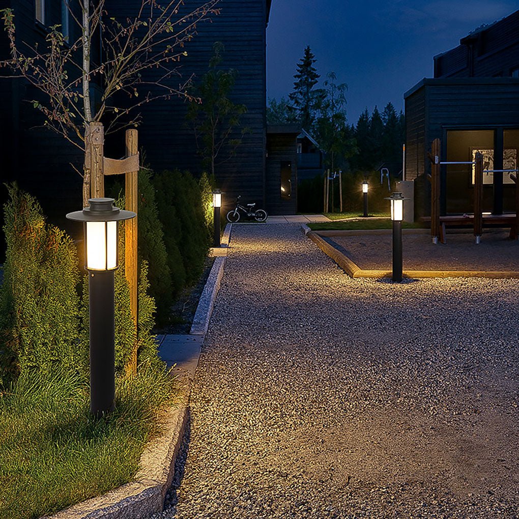 Sleek Cylindrical LED Outdoor Bollard Light Waterproof
