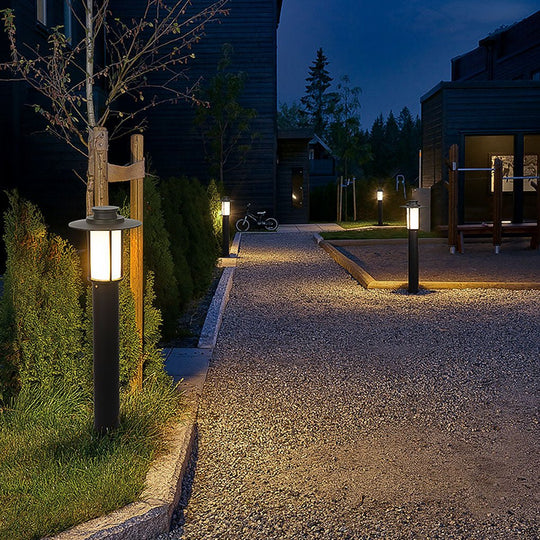 Sleek Cylindrical LED Outdoor Bollard Light Waterproof