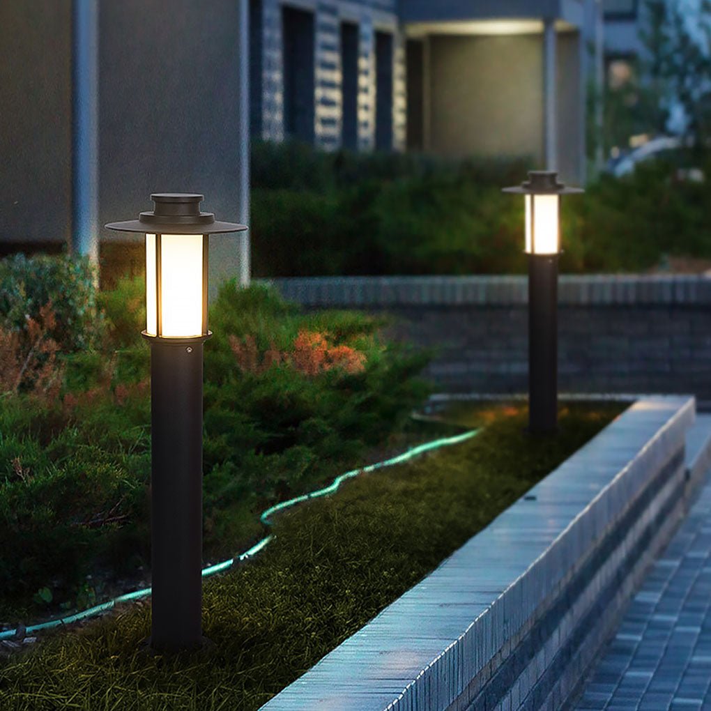Sleek Cylindrical LED Outdoor Bollard Light Waterproof
