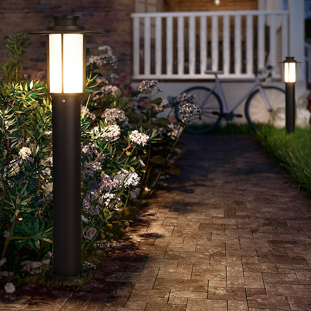 Sleek Cylindrical LED Outdoor Bollard Light Waterproof