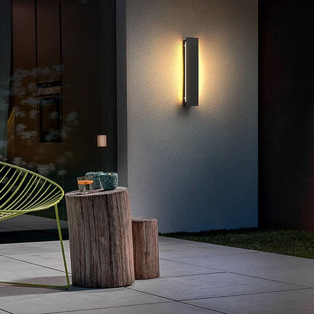 Outdoor Modern Waterproof LED Rectangular Wall Lights