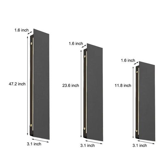 Outdoor Modern Waterproof LED Rectangular Wall Lights