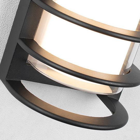 Outdoor Waterproof Double Layer Lampshade Gate Column Exterior Wall Sconces
