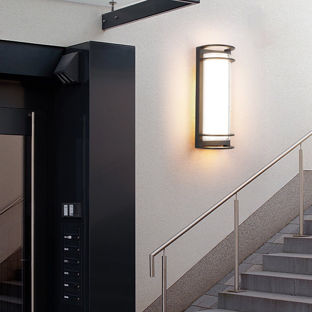 Outdoor Waterproof Double Layer Lampshade Gate Column Exterior Wall Sconces