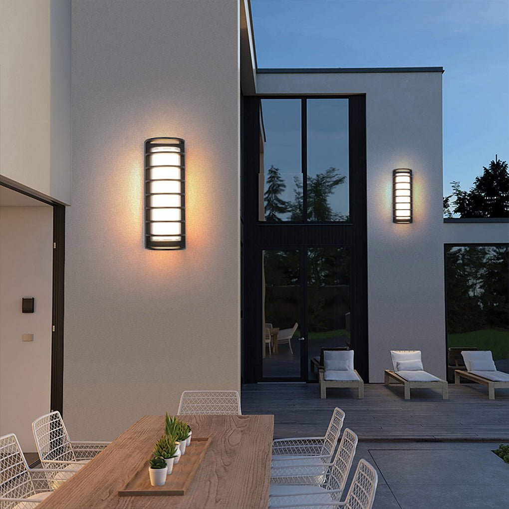 Outdoor Waterproof Double Layer Lampshade Gate Column Exterior Wall Sconces