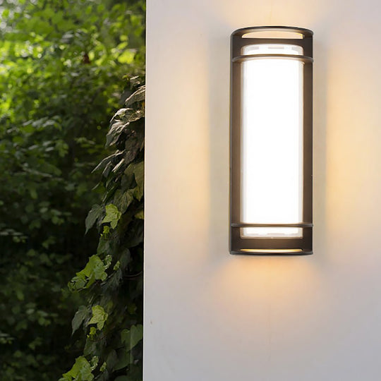 Outdoor Waterproof Double Layer Lampshade Gate Column Exterior Wall Sconces