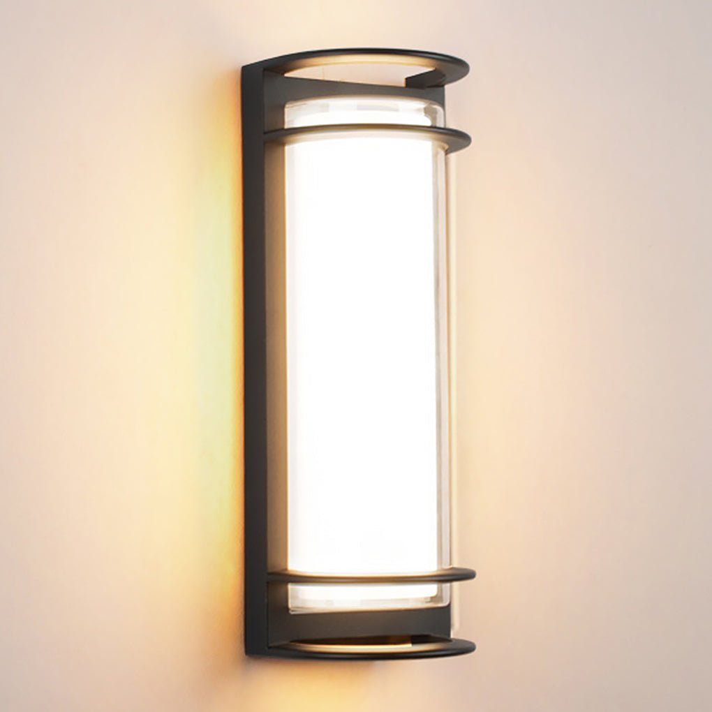 Outdoor Waterproof Double Layer Lampshade Gate Column Exterior Wall Sconces
