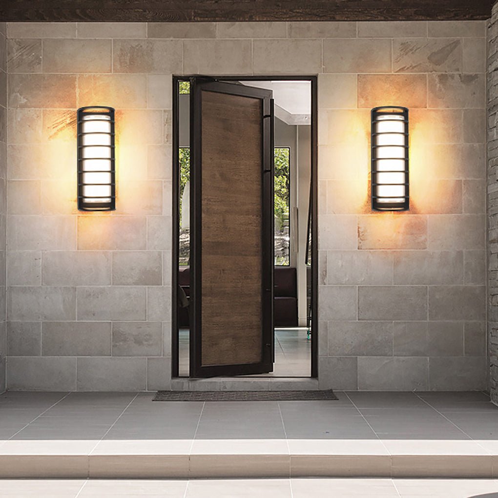 Outdoor Waterproof Double Layer Lampshade Gate Column Exterior Wall Sconces