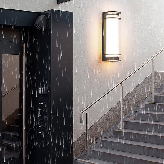 Outdoor Waterproof Double Layer Lampshade Gate Column Exterior Wall Sconces