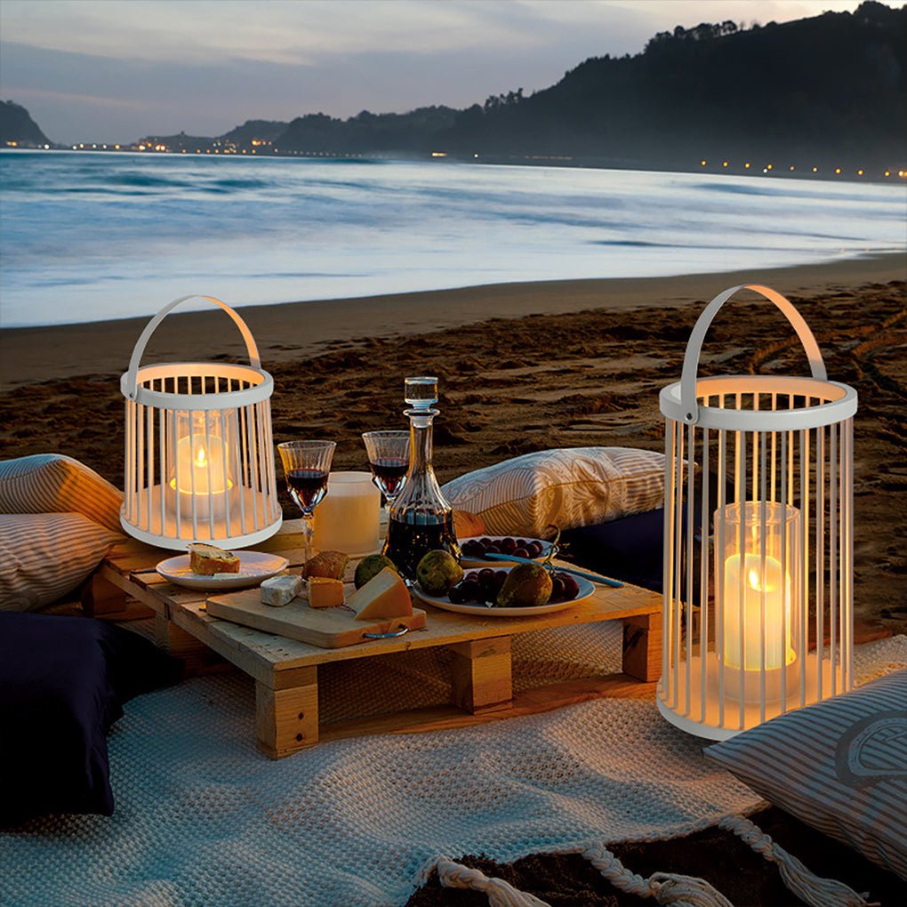 Portable Cage Design Rechargeable Outdoor Garden Light