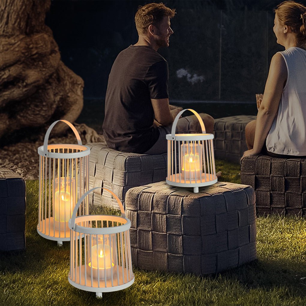 Portable Cage Design Rechargeable Outdoor Garden Light