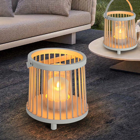 Portable Cage Design Rechargeable Outdoor Garden Light