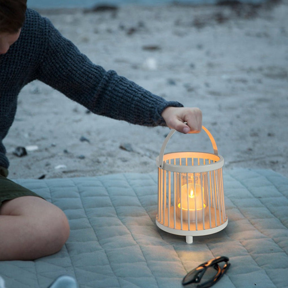 Portable Cage Design Rechargeable Outdoor Garden Light