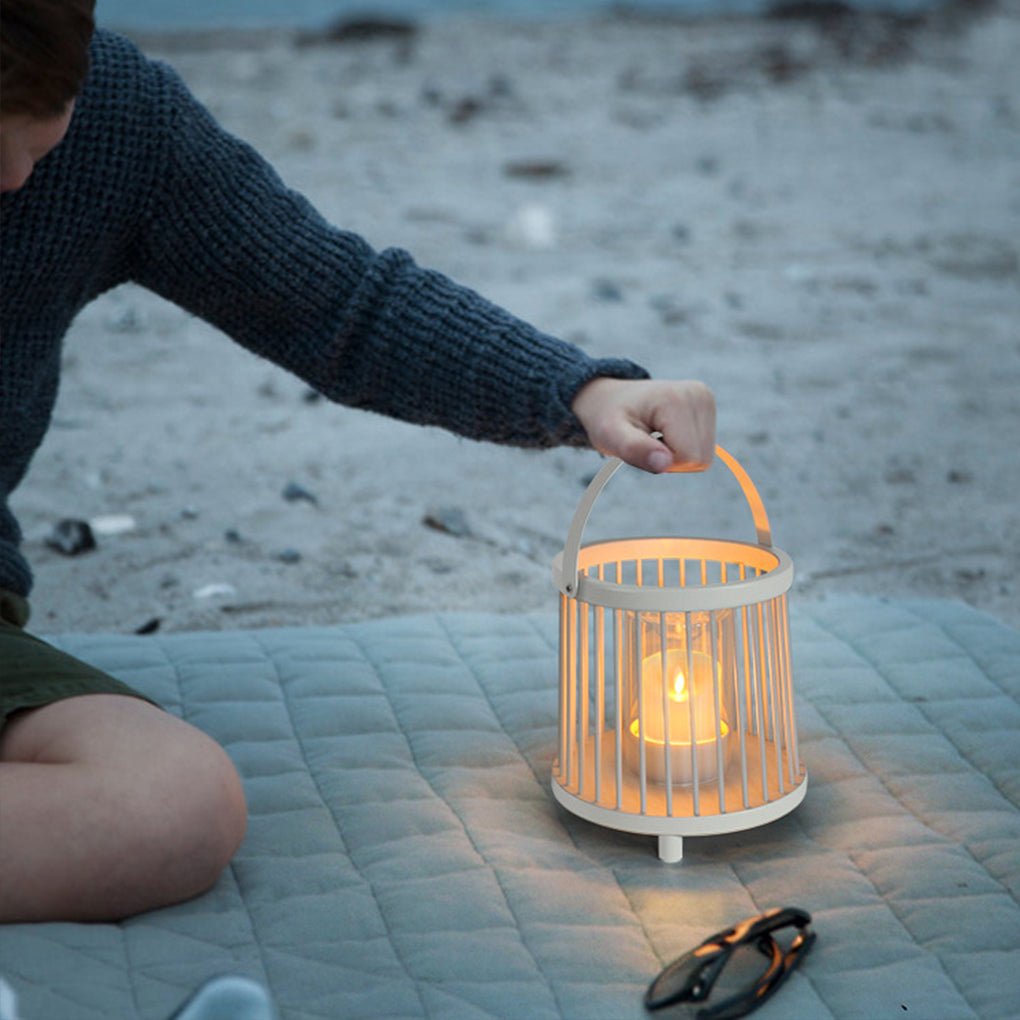 Portable Cage Design Rechargeable Outdoor Garden Light