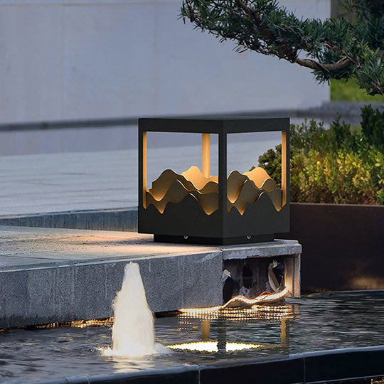 Outdoor Waterproof LED Courtyard Lamp with Three-Dimensional Landscape Design