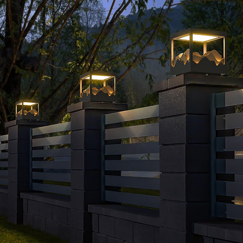 Outdoor Waterproof LED Courtyard Lamp with Three-Dimensional Landscape Design