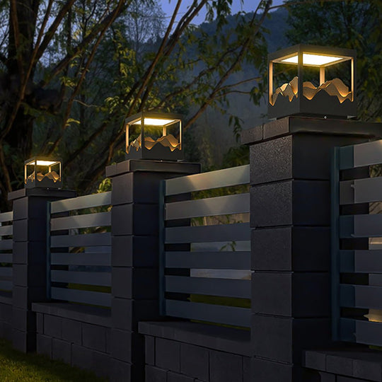 Outdoor Waterproof LED Courtyard Lamp with Three-Dimensional Landscape Design