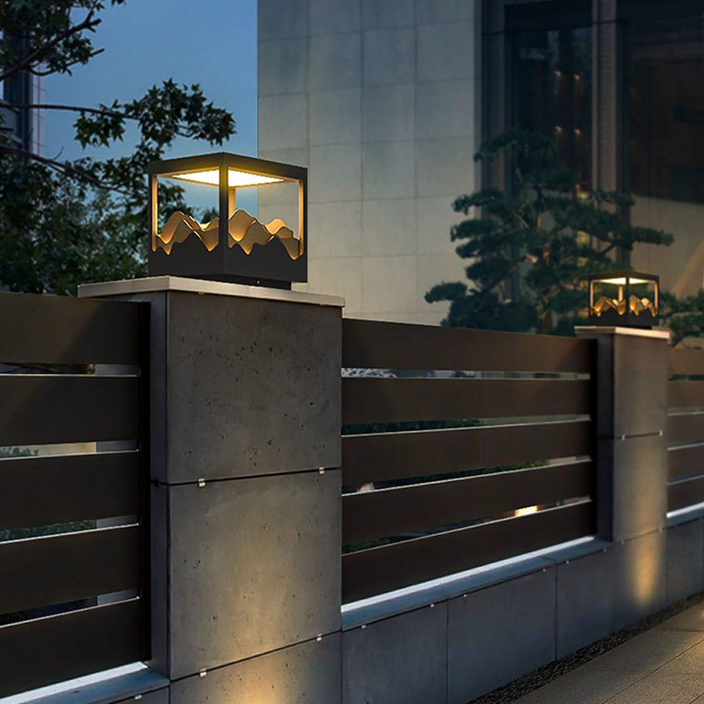 Outdoor Waterproof LED Courtyard Lamp with Three-Dimensional Landscape Design