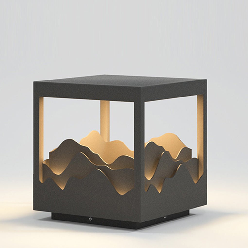 Outdoor Waterproof LED Courtyard Lamp with Three-Dimensional Landscape Design