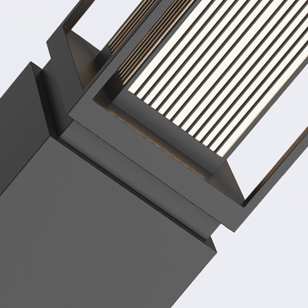 Retro Black Outdoor Lawn Post Light