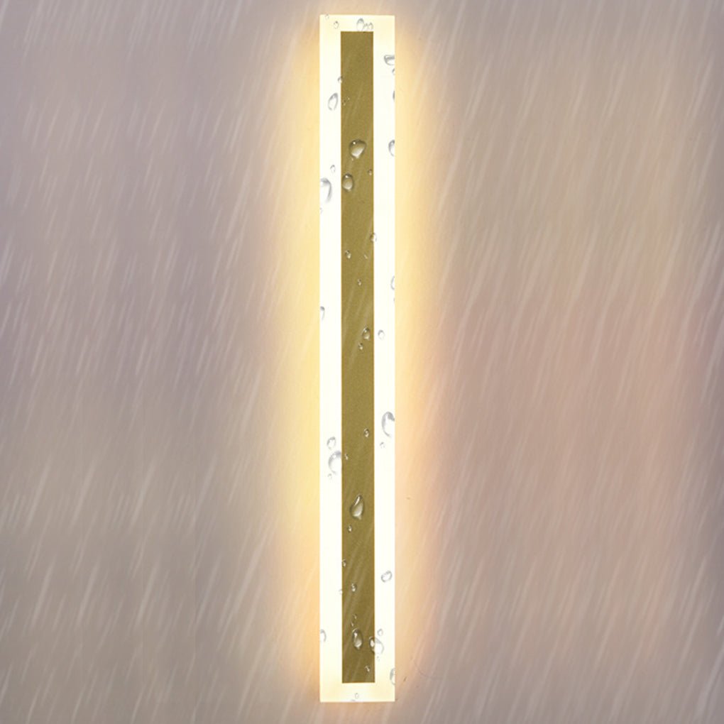 Outdoor Waterproof Minimalist Linear LED Wall Sconce